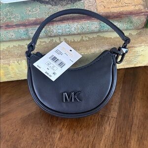 Michael Kors Kyla Leather bag charm with tonal hardware